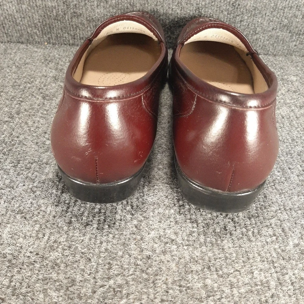 SAS Tripad Comfort Slip On Loafers Women's Size 8.5N Burgundy Pebble Grain